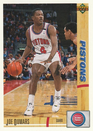 #335 Joe Dumars - Detroit Pistons - 1991-92 Upper Deck Basketball