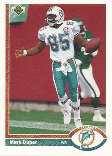 #335 Mark Duper - Miami Dolphins - 1991 Upper Deck Football