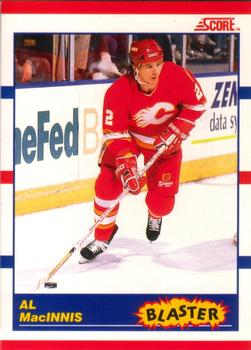 #335 Al MacInnis - Calgary Flames - 1990-91 Score Canadian Hockey