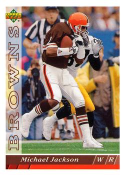 #335 Michael Jackson - Cleveland Browns - 1993 Upper Deck Football