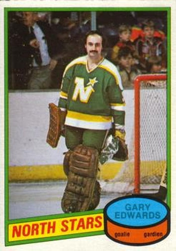 #335 Gary Edwards - Minnesota North Stars - 1980-81 O-Pee-Chee Hockey