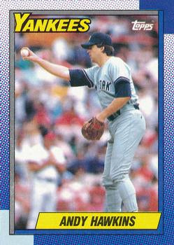 #335 Andy Hawkins - New York Yankees - 1990 Topps Baseball