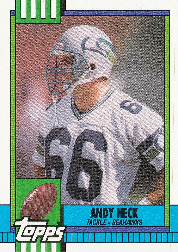 #335 Andy Heck - Seattle Seahawks - 1990 Topps Football