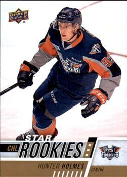 #335 Hunter Holmes - Flint Firebirds - 2017-18 Upper Deck CHL Hockey