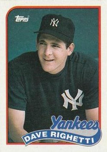 #335 Dave Righetti - New York Yankees - 1989 Topps Baseball