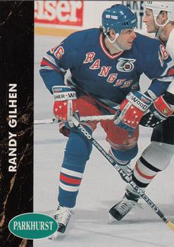 #335 Randy Gilhen - New York Rangers - 1991-92 Parkhurst Hockey