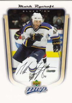 #335 Mark Rycroft - St. Louis Blues - 2005-06 Upper Deck MVP Hockey