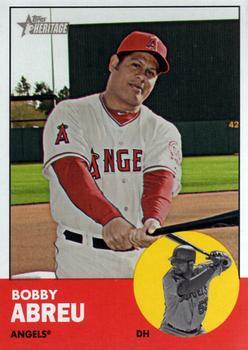 #335 Bobby Abreu - Los Angeles Angels - 2012 Topps Heritage Baseball