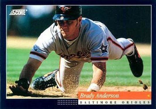 #335 Brady Anderson - Baltimore Orioles -1994 Score Baseball