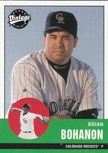 #335 Brian Bohanon - Colorado Rockies - 2001 Upper Deck Vintage Baseball