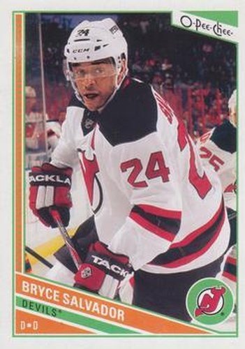 #335 Bryce Salvador - New Jersey Devils - 2013-14 O-Pee-Chee Hockey