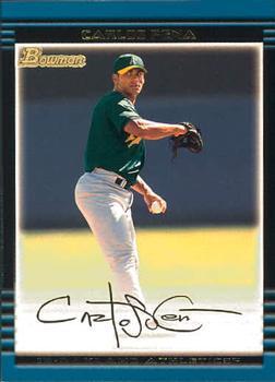 #335 Carlos Pena - Oakland Athletics - 2002 Bowman Baseball