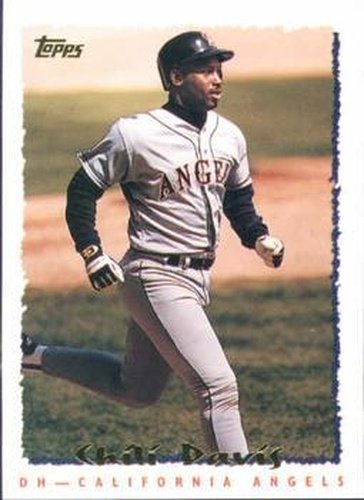 #335 Chili Davis - California Angels - 1995 Topps Baseball