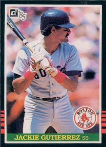 #335 Jackie Gutierrez - Boston Red Sox - 1985 Donruss Baseball