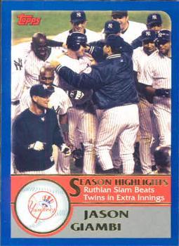 #335 Jason Giambi HL - New York Yankees - 2003 Topps Baseball