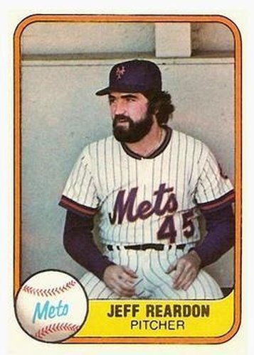 #335 Jeff Reardon - New York Mets - 1981 Fleer Baseball