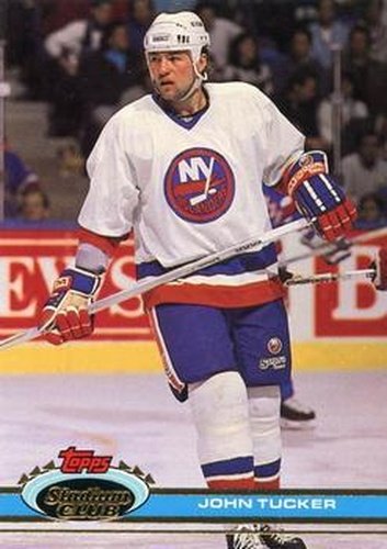 #335 John Tucker - New York Islanders - 1991-92 Stadium Club Hockey