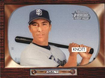 #335 Jon Knott - San Diego Padres - 2004 Bowman Heritage Baseball