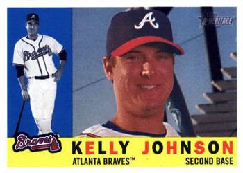 #335 Kelly Johnson - Atlanta Braves - 2009 Topps Heritage Baseball
