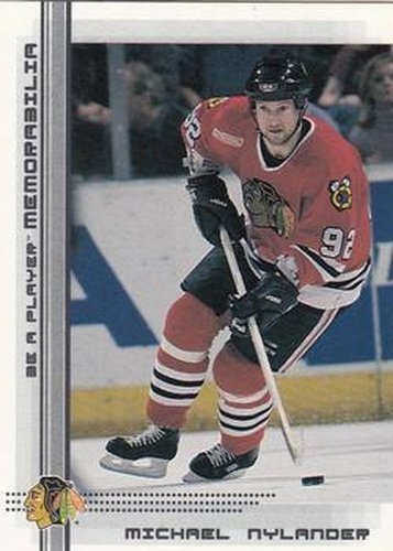 #335 Michael Nylander - Chicago Blackhawks - 2000-01 Be a Player Memorabilia Hockey