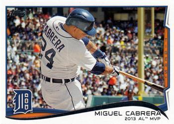 #335 Miguel Cabrera AW - Detroit Tigers - 2014 Topps Baseball