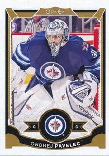 #335 Ondrej Pavelec - Winnipeg Jets - 2015-16 O-Pee-Chee Hockey