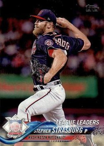 #335 Stephen Strasburg - Washington Nationals - 2018 Topps Baseball