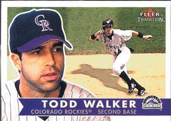 #335 Todd Walker - Colorado Rockies - 2001 Fleer Tradition Baseball