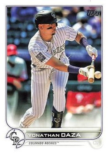 #335 Yonathan Daza - Colorado Rockies - 2022 Topps Baseball