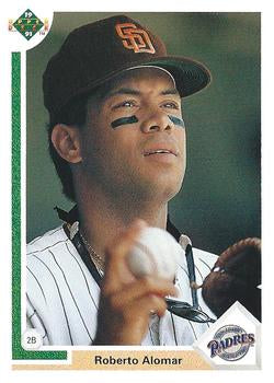 #335 Roberto Alomar - San Diego Padres - 1991 Upper Deck Baseball