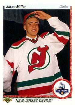 #335 Jason Miller - New Jersey Devils - 1990-91 Upper Deck Hockey