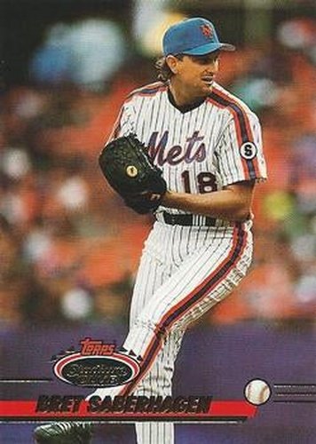 #335 Bret Saberhagen - New York Mets - 1993 Stadium Club Baseball