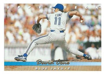 #335 David Cone - Toronto Blue Jays - 1993 Upper Deck Baseball