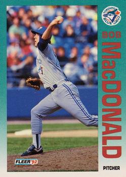 #335 Bob MacDonald - Toronto Blue Jays - 1992 Fleer Baseball