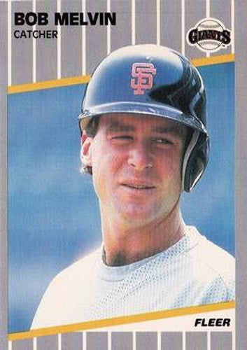 #335 Bob Melvin - San Francisco Giants - 1989 Fleer Baseball