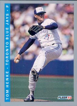 #335 Tom Henke - Toronto Blue Jays - 1993 Fleer Baseball