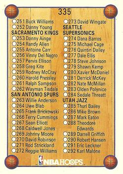 #335 Checklist: 251-336 - 1990-91 Hoops Basketball
