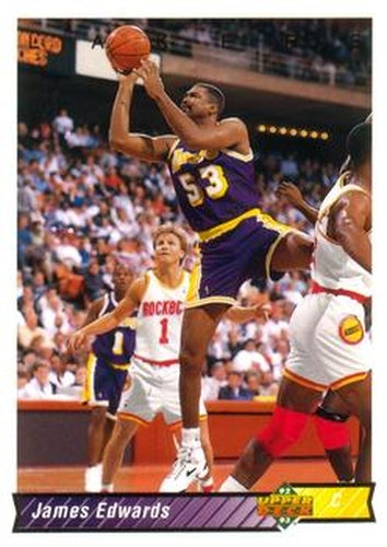 #335 James Edwards - Los Angeles Lakers - 1992-93 Upper Deck Basketball
