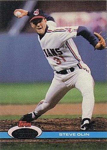 #336 Steve Olin - Cleveland Indians - 1991 Stadium Club Baseball