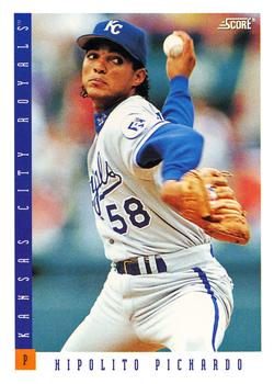 #336 Hipolito Pichardo - Kansas City Royals - 1993 Score Baseball