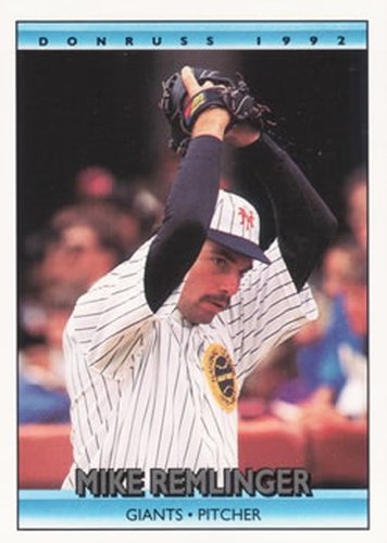 #336 Mike Remlinger - San Francisco Giants - 1992 Donruss Baseball