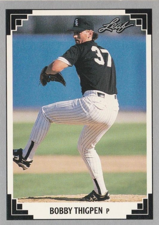 #336 Bobby Thigpen - Chicago White Sox - 1991 Leaf Baseball