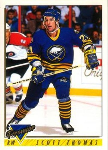 #336 Scott Thomas - Buffalo Sabres - 1993-94 O-Pee-Chee Premier Hockey