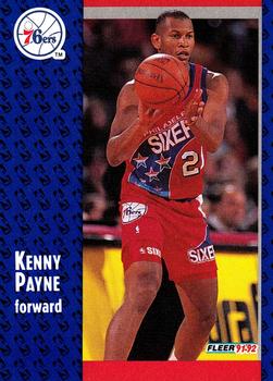 #336 Kenny Payne - Philadelphia 76ers - 1991-92 Fleer Basketball