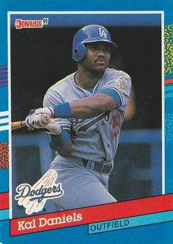 #336 Kal Daniels - Los Angeles Dodgers - 1991 Donruss Baseball