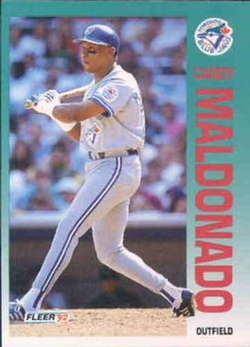 #336 Candy Maldonado - Toronto Blue Jays - 1992 Fleer Baseball