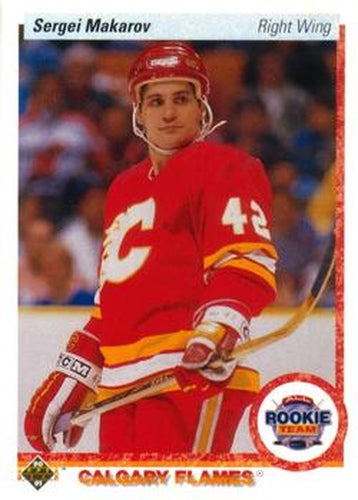 #336 Sergei Makarov - Calgary Flames - 1990-91 Upper Deck Hockey