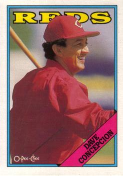#336 Dave Concepcion - Cincinnati Reds - 1988 O-Pee-Chee Baseball