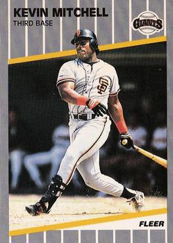 #336 Kevin Mitchell - San Francisco Giants - 1989 Fleer Baseball
