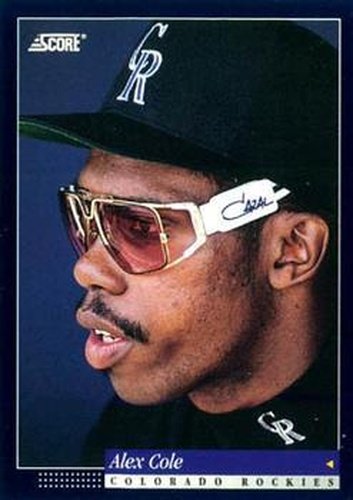 #336 Alex Cole - Colorado Rockies -1994 Score Baseball